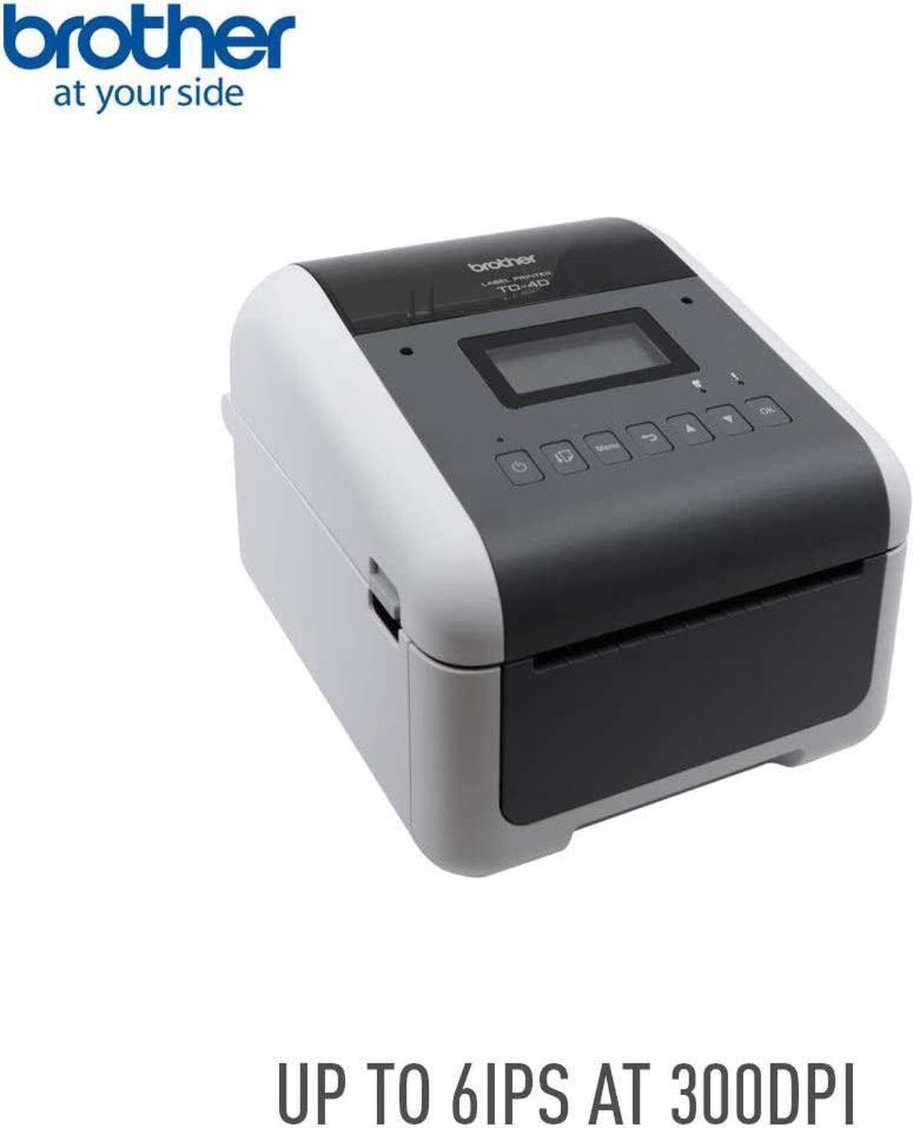 Alt view image 5 of 7 - Brother Desktop Direct Thermal Printer - Monochrome - Label Print - Ethernet - USB - Serial - Bluetooth - TD-4550DNWB