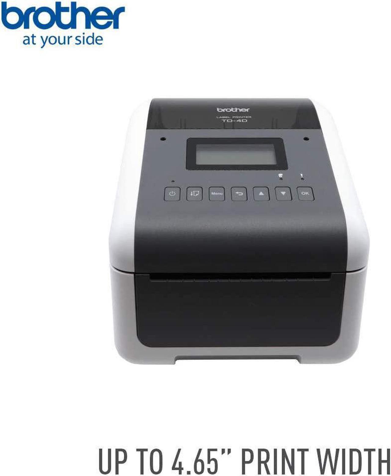 Alt view image 3 of 7 - Brother Desktop Direct Thermal Printer - Monochrome - Label Print - Ethernet - USB - Serial - Bluetooth - TD-4550DNWB