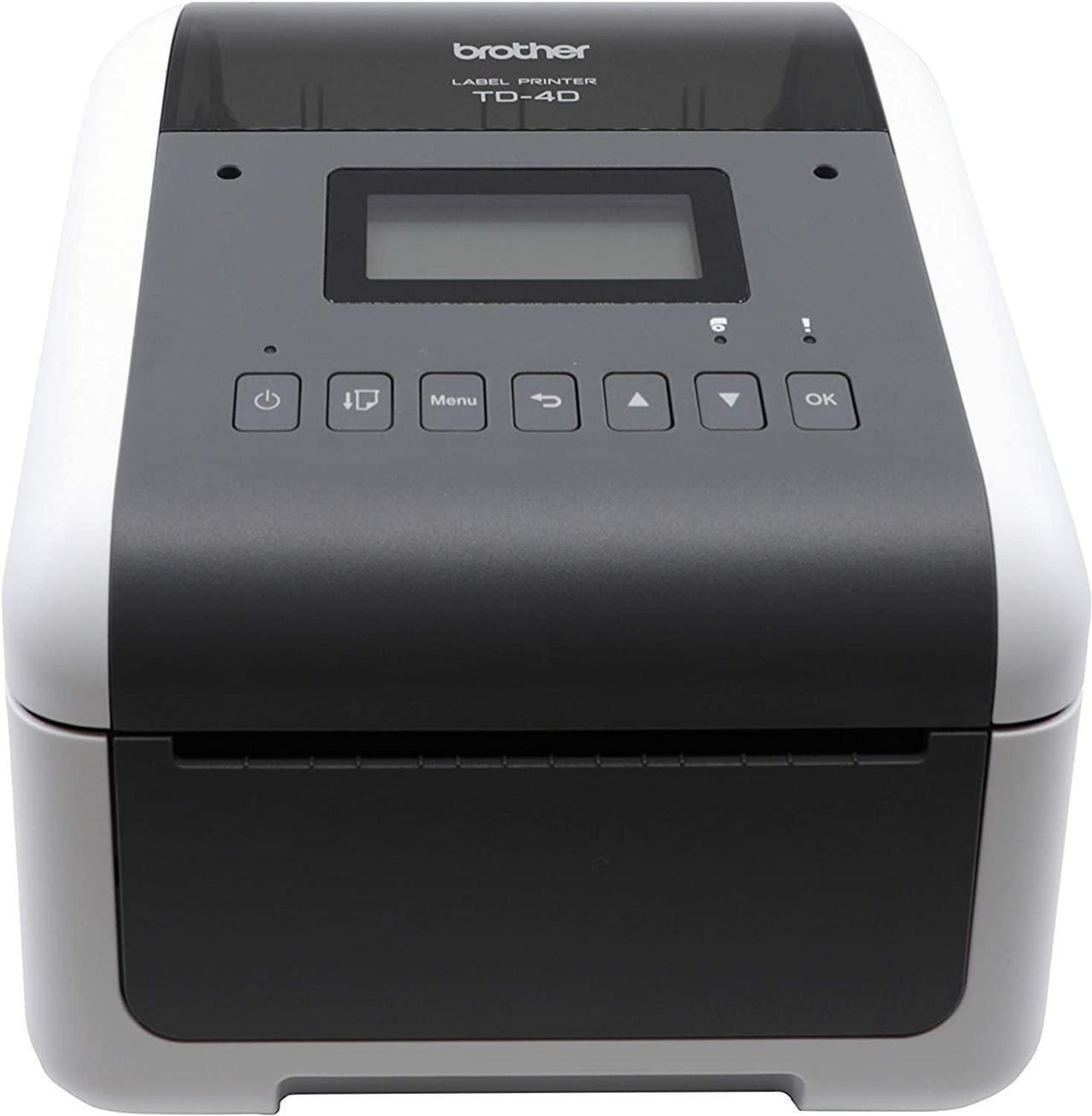 Main image of Brother Desktop Direct Thermal Printer - Monochrome - Label Print - Ethernet - USB - Serial - Bluetooth - TD-4550DNWB