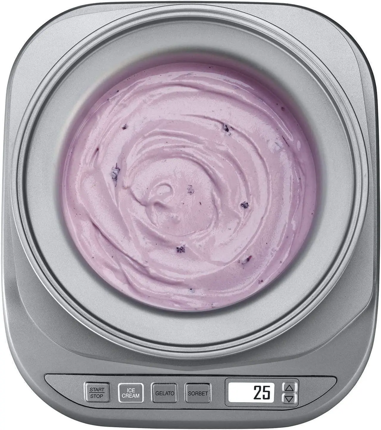 Alt view image 4 of 4 - Cuisinart 2-Quart Cool Creations Ice Cream, Frozen Yogurt, Gelato and Sorbet Maker, LCD Screen with Countdown Timer, Makes Frozen Treats in 20-Minutes or Less, Stainless Steel