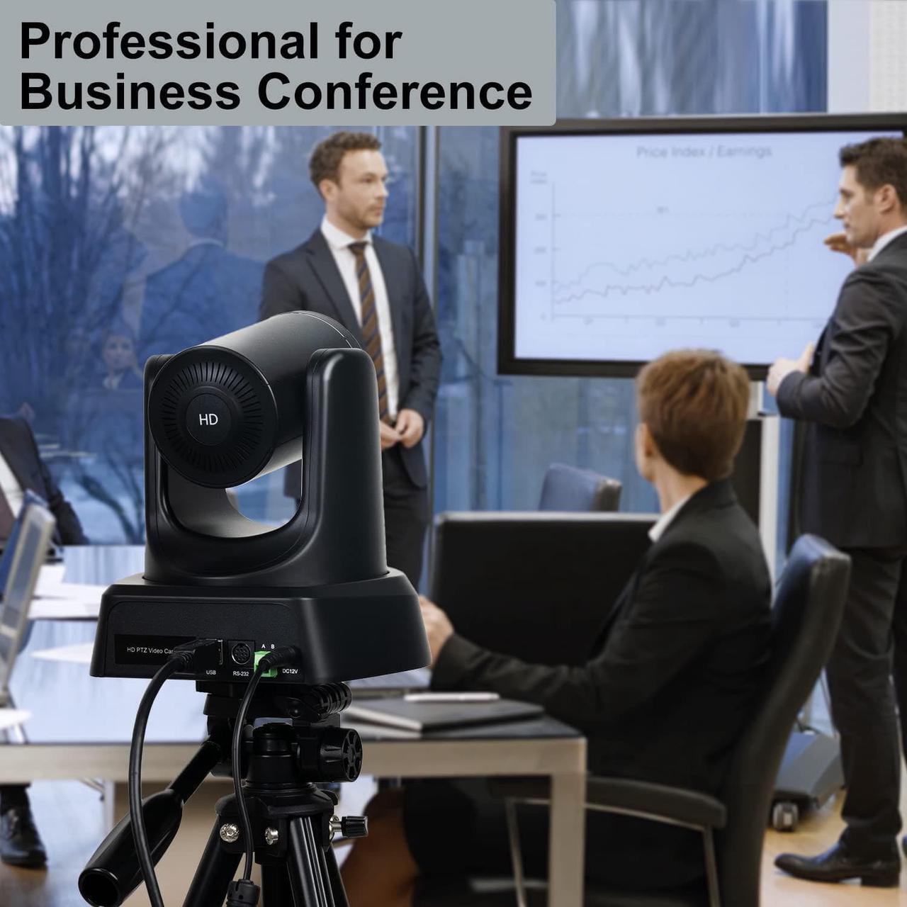 Alt view image 5 of 7 - Conference Room Camera System with Bluetooth Microphone,USB PTZ Video Camera Kit for Meeting Education Church Works with Microsoft Teams, Zoom, OBS, PC(Cam+ Mic)