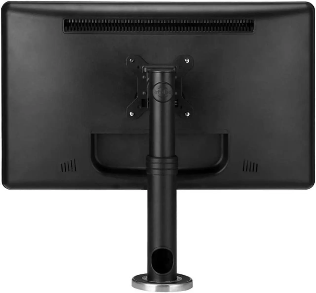 Alt view image 3 of 4 - Height Adjustable POS Mount with Advanced Security Features and 75x75/100x100 VESA Support for Displays up to 44-Pound, Black
