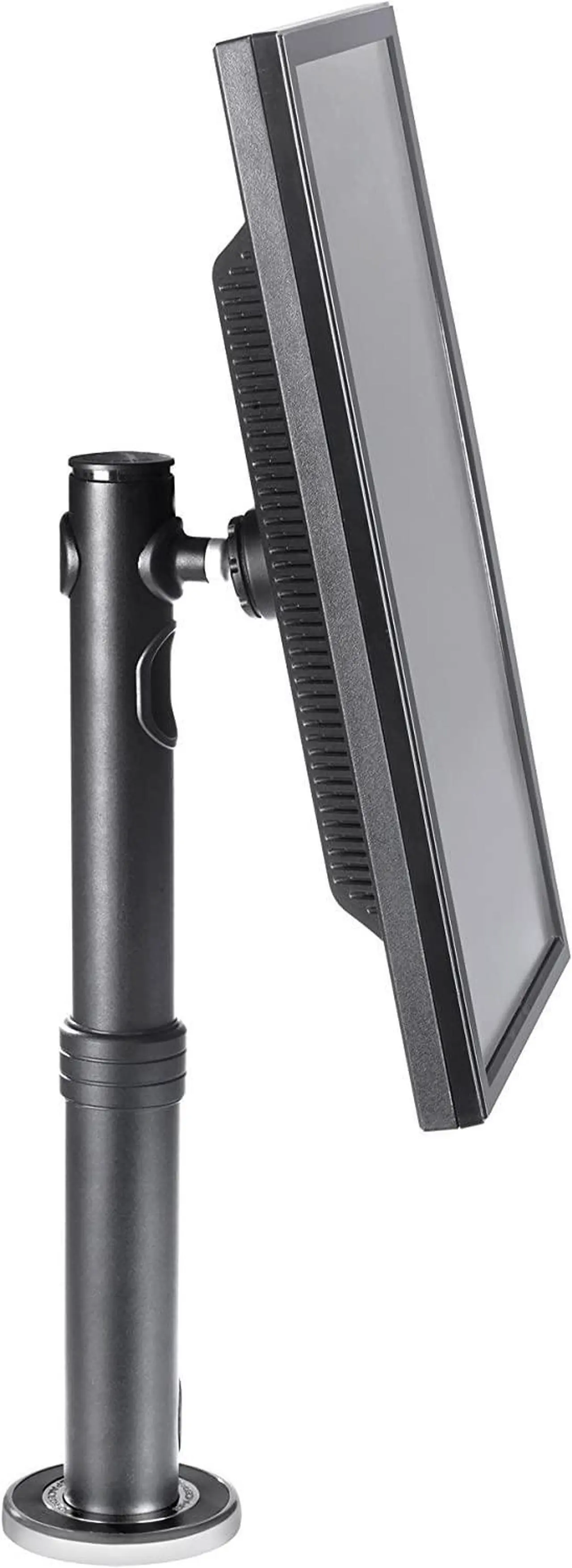 Alt view image 2 of 4 - Height Adjustable POS Mount with Advanced Security Features and 75x75/100x100 VESA Support for Displays up to 44-Pound, Black