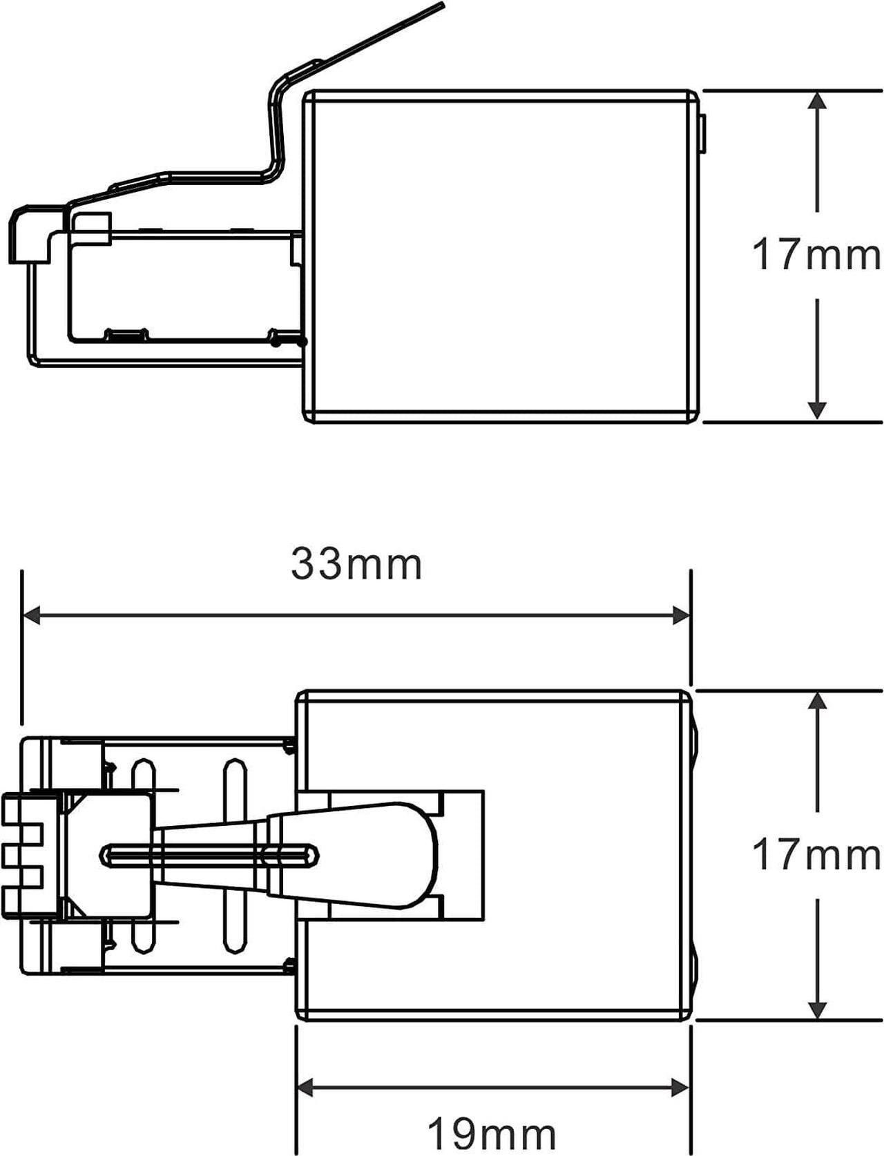Alt view image 3 of 7 - (2pack) Direct in Line Plug-in Ethernet Surge Protector