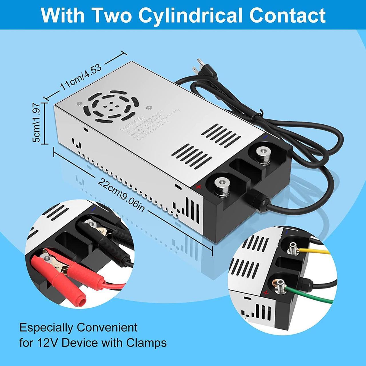 Alt view image 4 of 7 - Converter 110V AC to 12V DC Power Supply Transformer Adapter Charger Max 600W 50A
