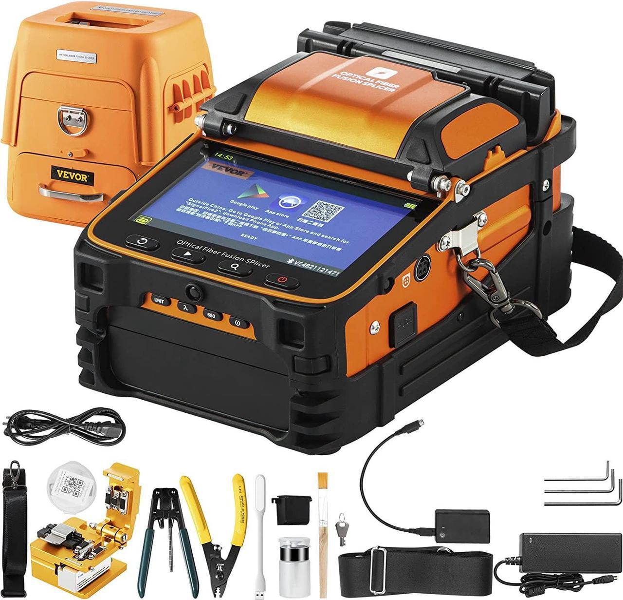 Main image of AI-9 Fiber Fusion Splicer with 5 Seconds Splicing Time Melting 15 Seconds Heating 7800mah Fusion Splicer Machine Optical Fiber Cleaver Kit for Optical Fiber & Cable Projects