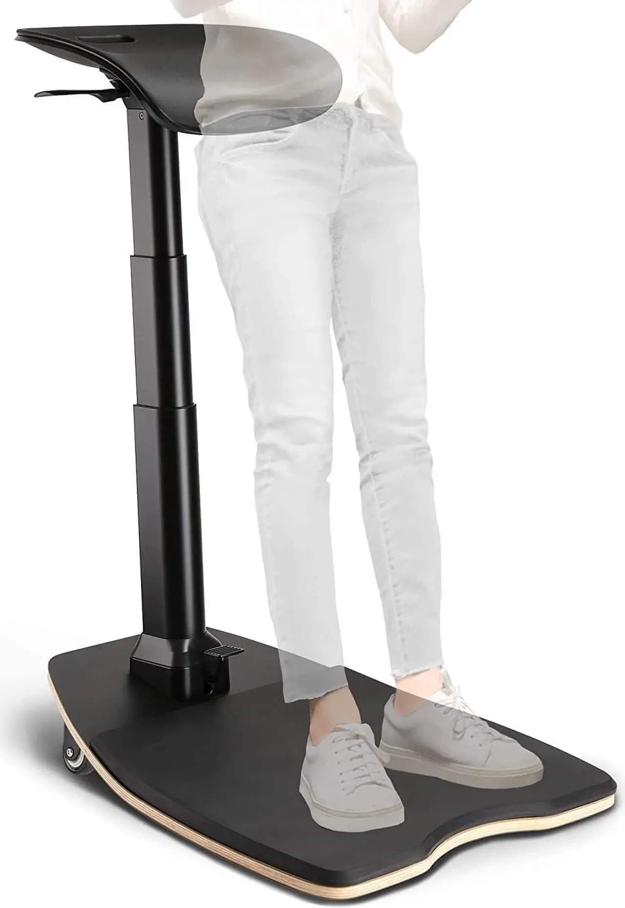 Main image of Standing Desk Chair with Adjustable Height and Anti-Fatigue Mat for Standing, Leaning, Perching, and Sitting, Ergonomic Stool for Support, Standup Leaning Chair for Standing Desk