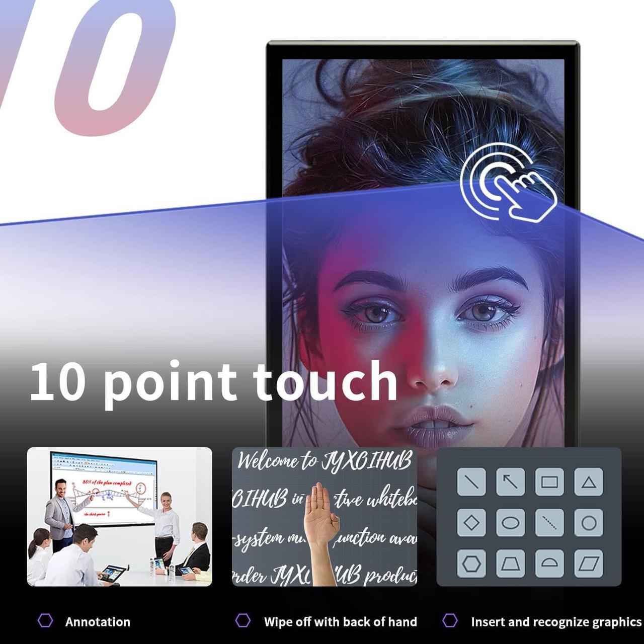 Alt view image 4 of 7 - Smart Board, 49 Inch Digital Electronic Whiteboard and Smartboard for Classroom, Screen Mirroring from for Live Streaming, Digital Signage Displays and Player for Advertising(Board Only)