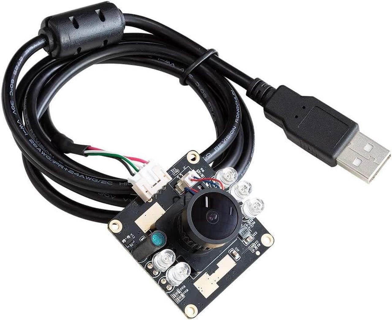 Main image of 1080P Day & Night Vision USB Camera for Computer, 2MP Automatic IR-Cut Switching All-Day Image USB2.0 Webcam Board with IR LEDs for Windows, Linux, Android and Mac OS
