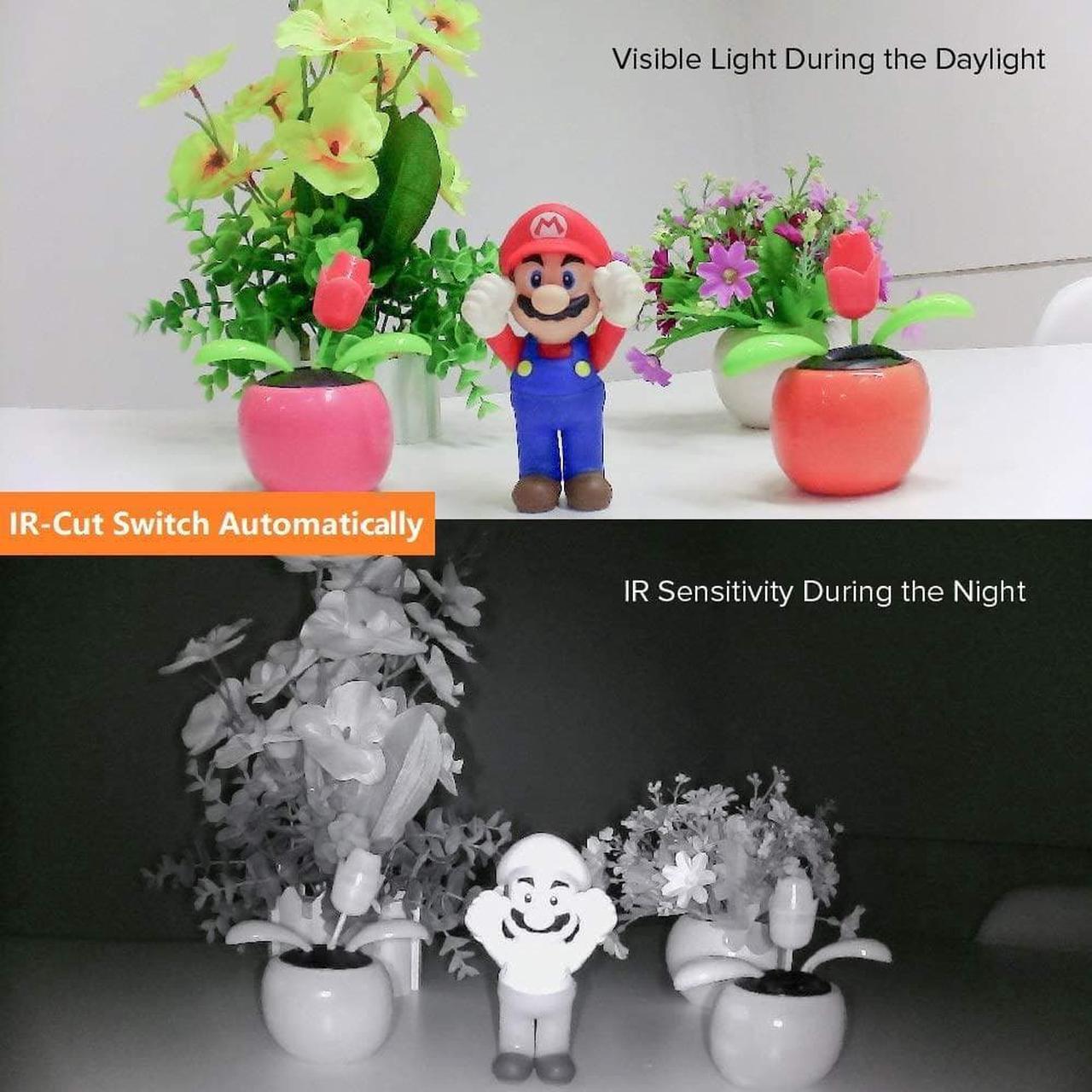 Alt view image 3 of 6 - 1080P Day & Night Vision USB Camera for Computer, 2MP Automatic IR-Cut Switching All-Day Image USB2.0 Webcam Board with IR LEDs for Windows, Linux, Android and Mac OS