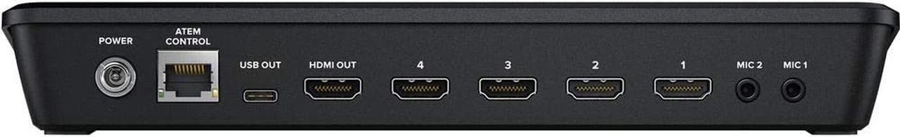 Alt view image 3 of 3 - Blackmagic Design ATEM Mini Pro HDMI Live Stream Switcher Starter Bundle with 6 HDMI Cable, 7 Cat5e Cable, and 5-Pack of Solid Signal Cable Ties (SWATEMMINIBPR)