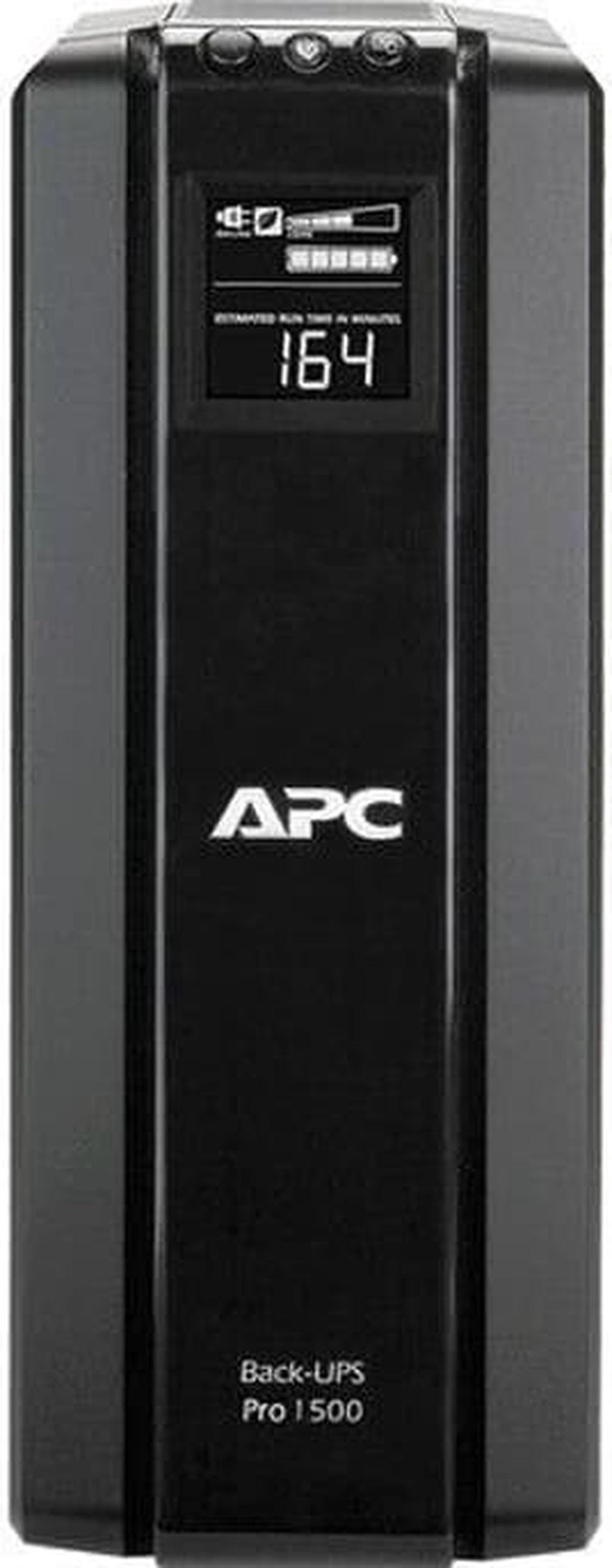 APC by Schneider Electric BR1500G 120V Backup System - Tower - 8 Hour Recharge - 3 Minute Stand-by - 110 V AC Input - 120 V AC Output - 5 x NEMA 5-15R, 5 x NEMA 5-15R