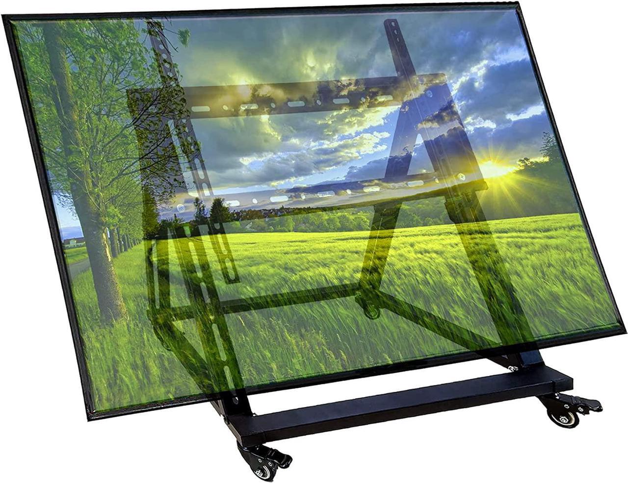 Main image of Low Height Mobile TV Stand, Confidence Monitor Stand, Rolling TV Mount with Wheel for 32-70 inch Flat Curved Screen TV, LED LCD, 30° Adjustable Viewing Angle