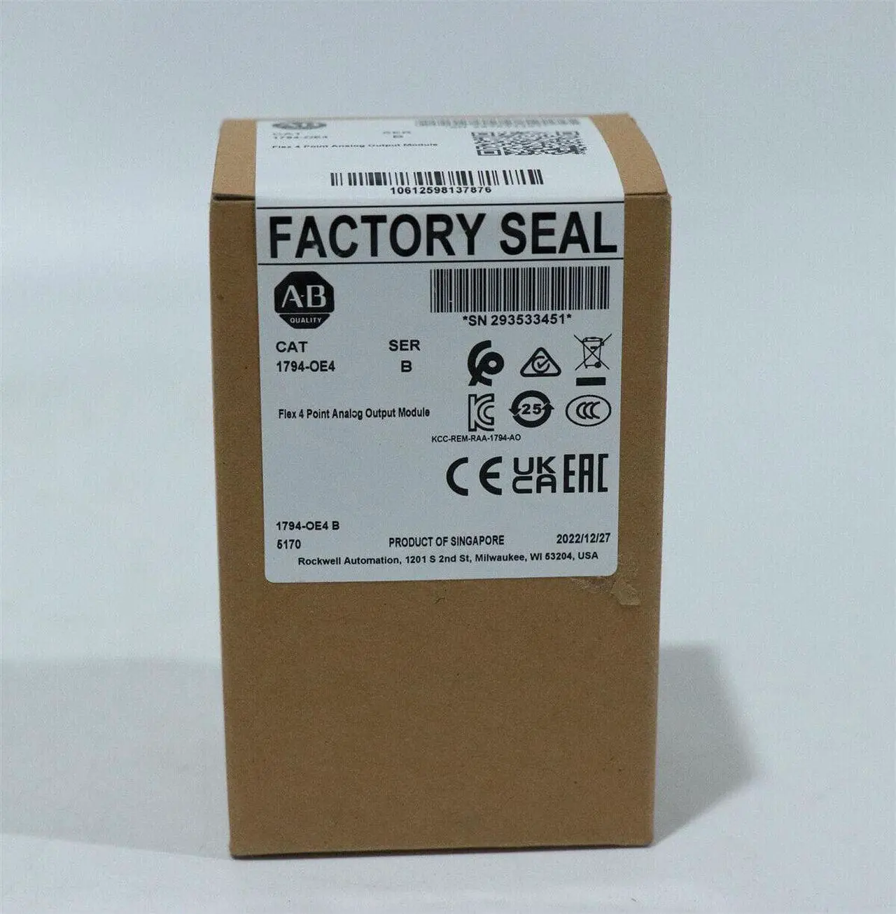 Main image of Allen Bradley 1794-OE4 /B Flex 4 Point Analog Output Module 1794OE4