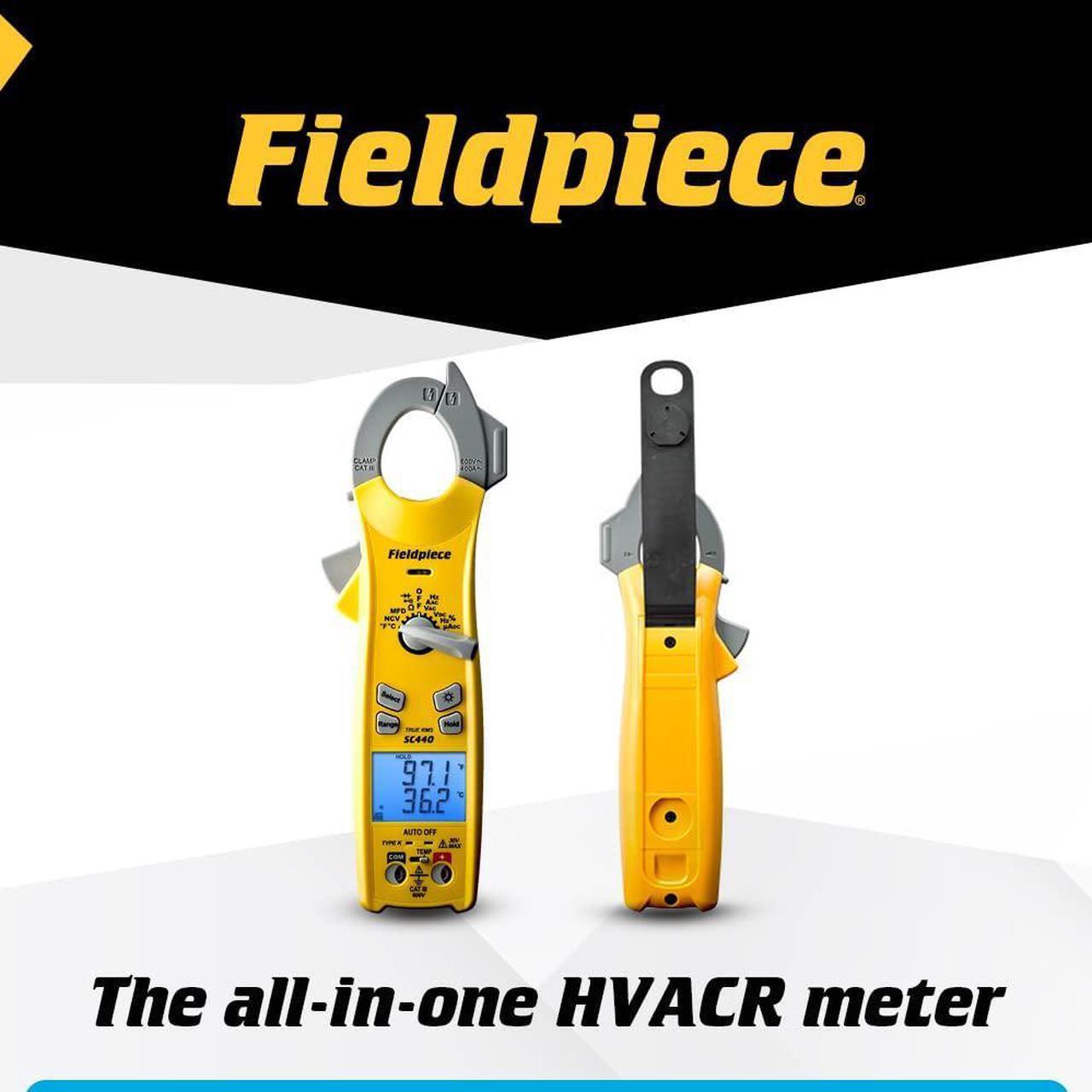 Alt view image 6 of 6 - Fieldpiece SC440 True RMS Clamp Meter with Temperature, Inrush Current, Capacitance and Backlight