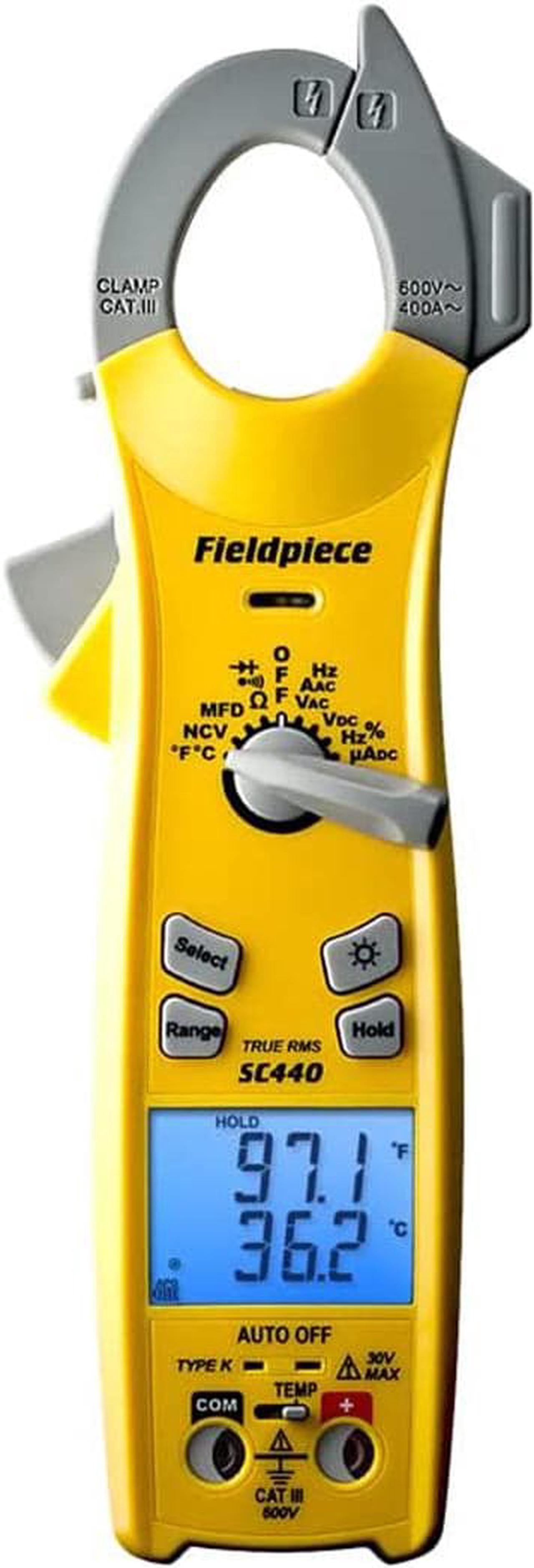 Main image of Fieldpiece SC440 True RMS Clamp Meter with Temperature, Inrush Current, Capacitance and Backlight