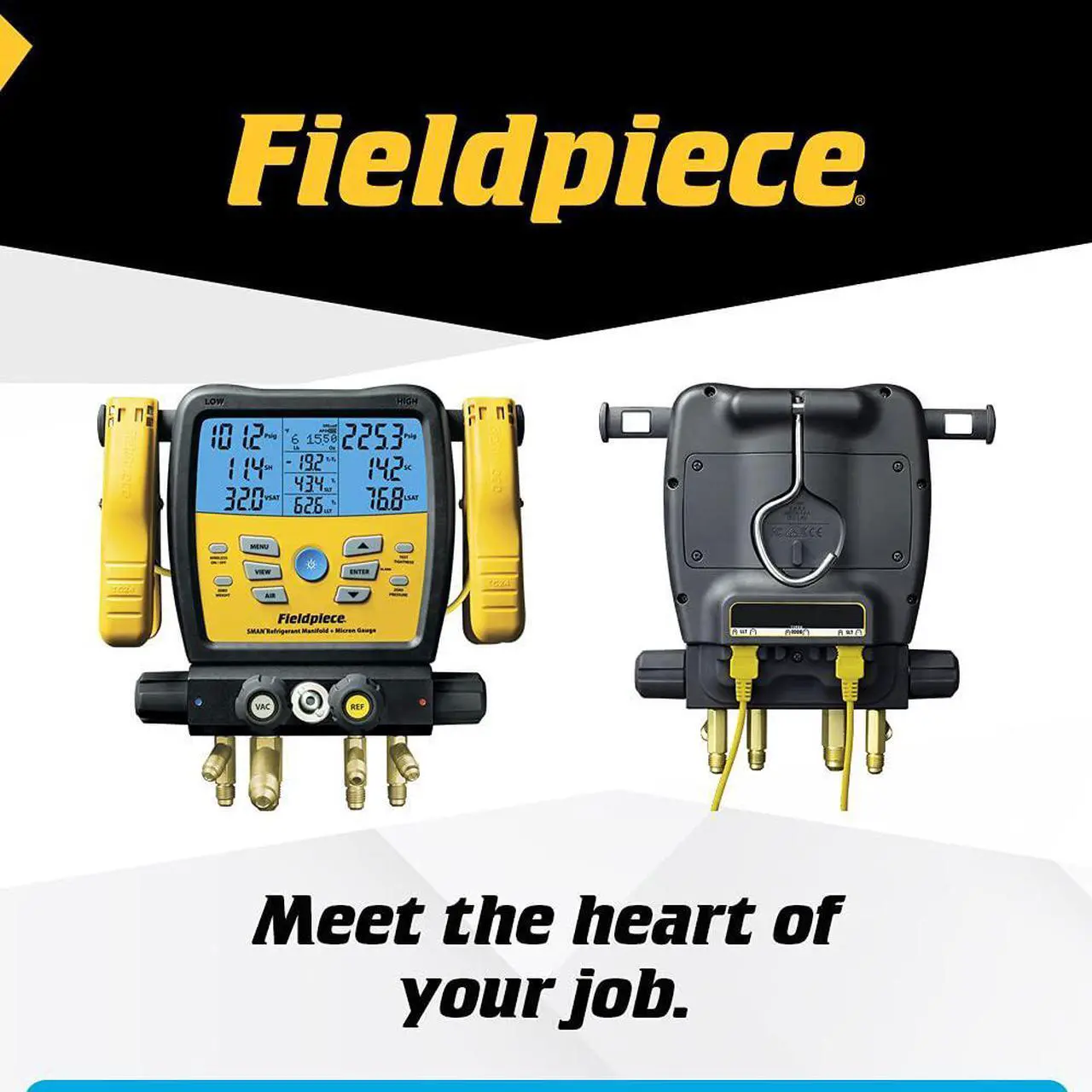 Alt view image 6 of 6 - Fieldpiece SM480V SMAN Digital Manifold Wireless Data Logging