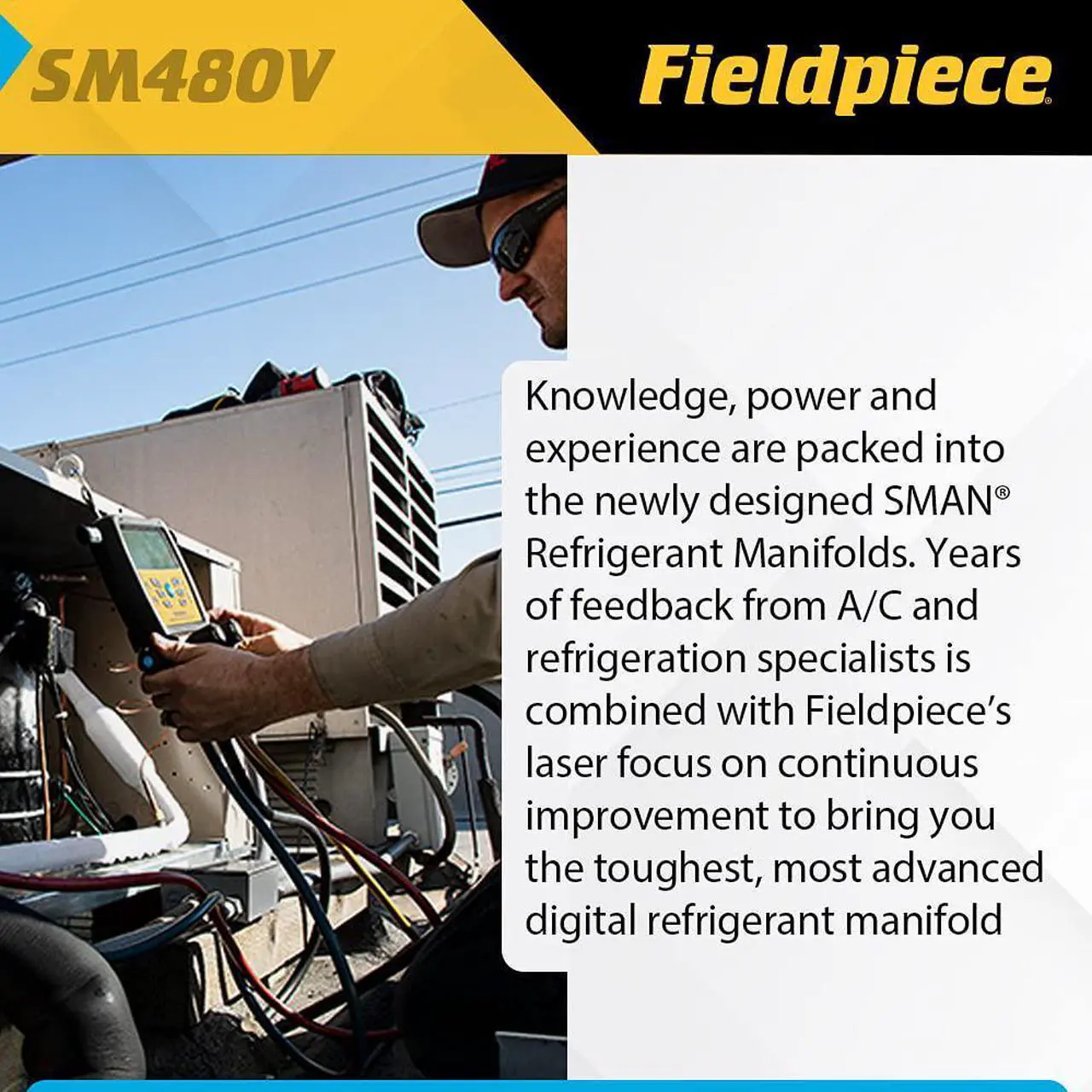 Alt view image 3 of 6 - Fieldpiece SM480V SMAN Digital Manifold Wireless Data Logging