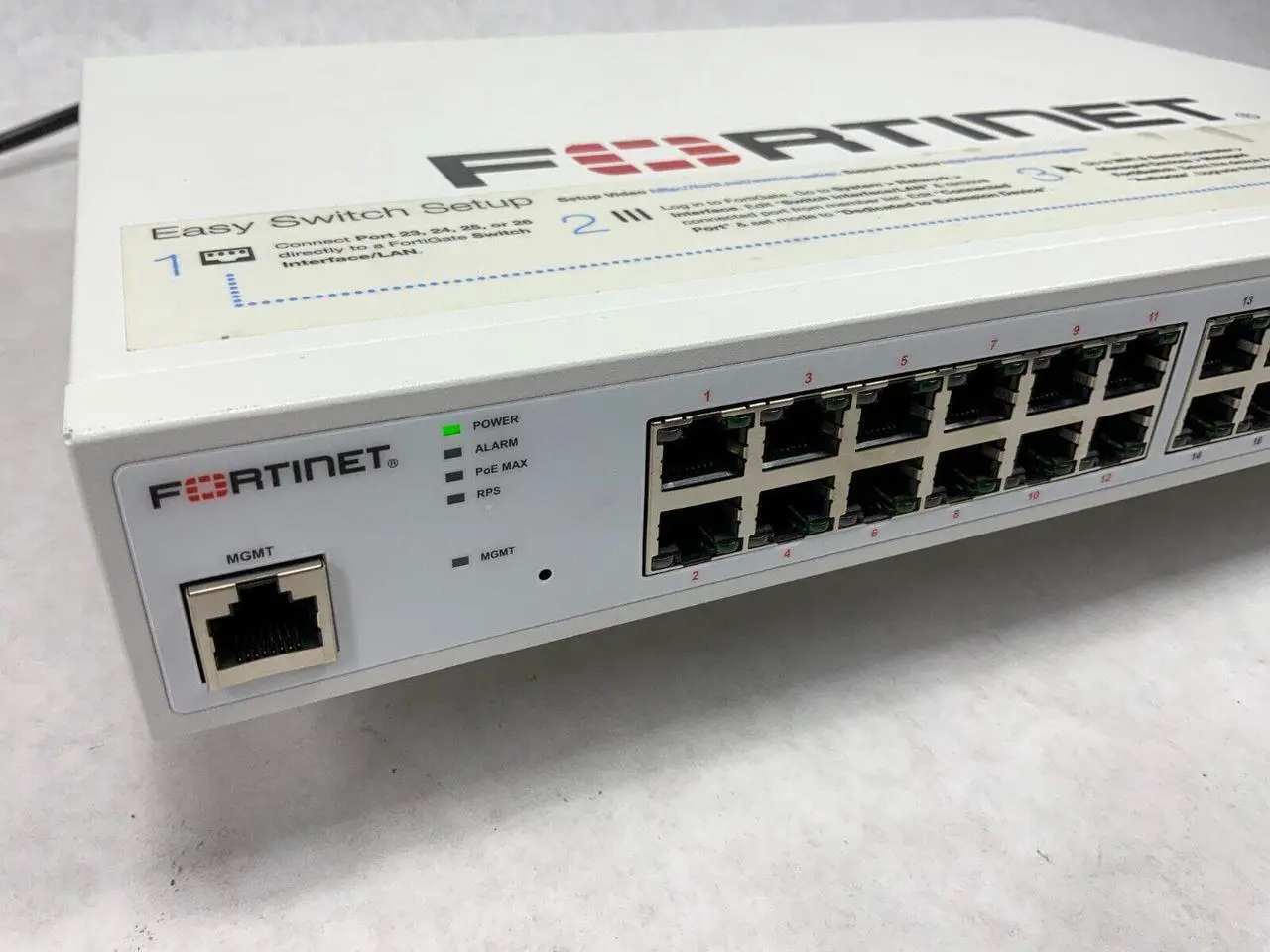 Main image of Fortinet 24-Port GbE (12-Port PoE) & 2-Port SFP Secure Access Switch FS-124D-PoE