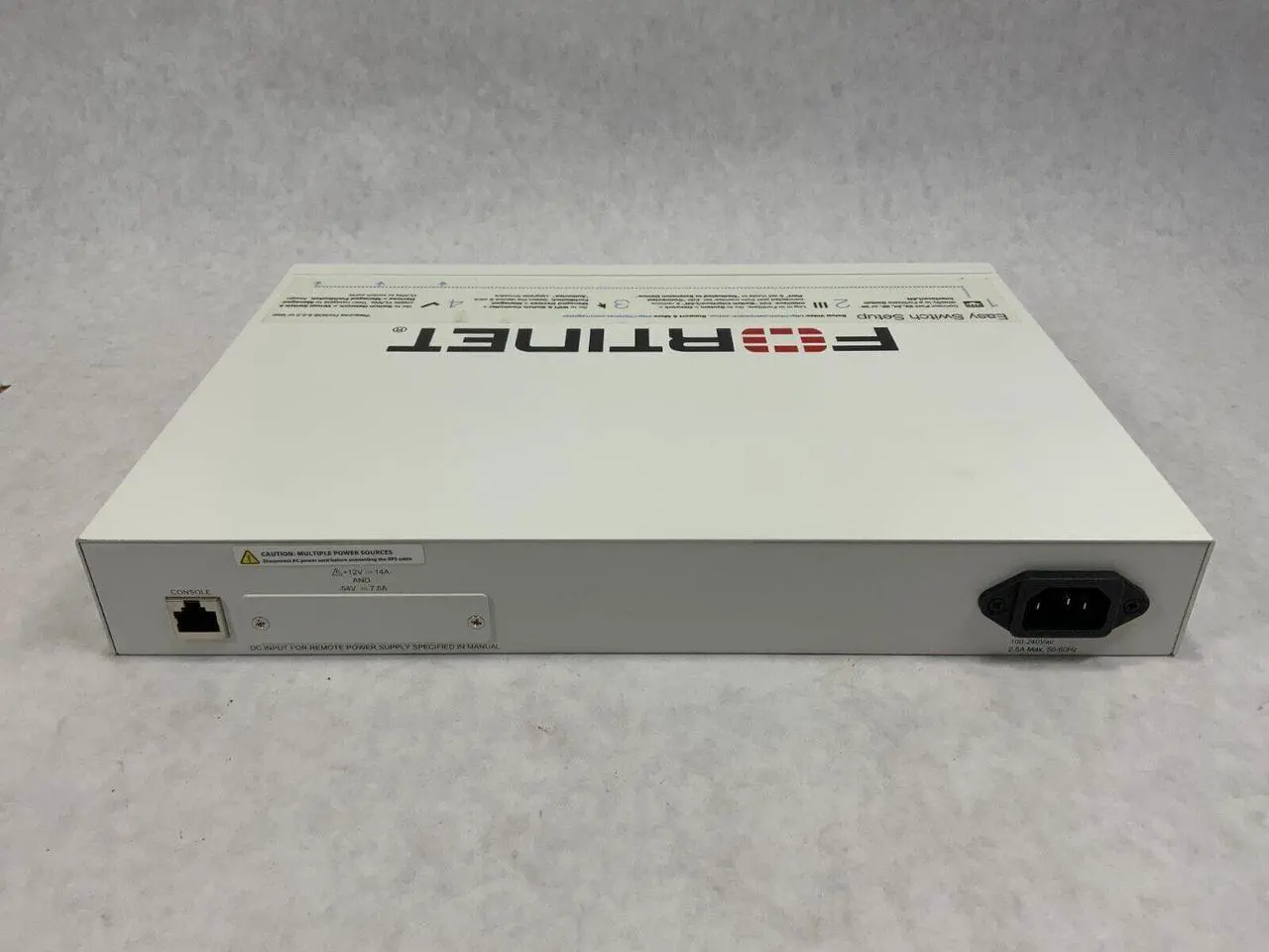 Alt view image 3 of 3 - Fortinet 24-Port GbE (12-Port PoE) & 2-Port SFP Secure Access Switch FS-124D-PoE