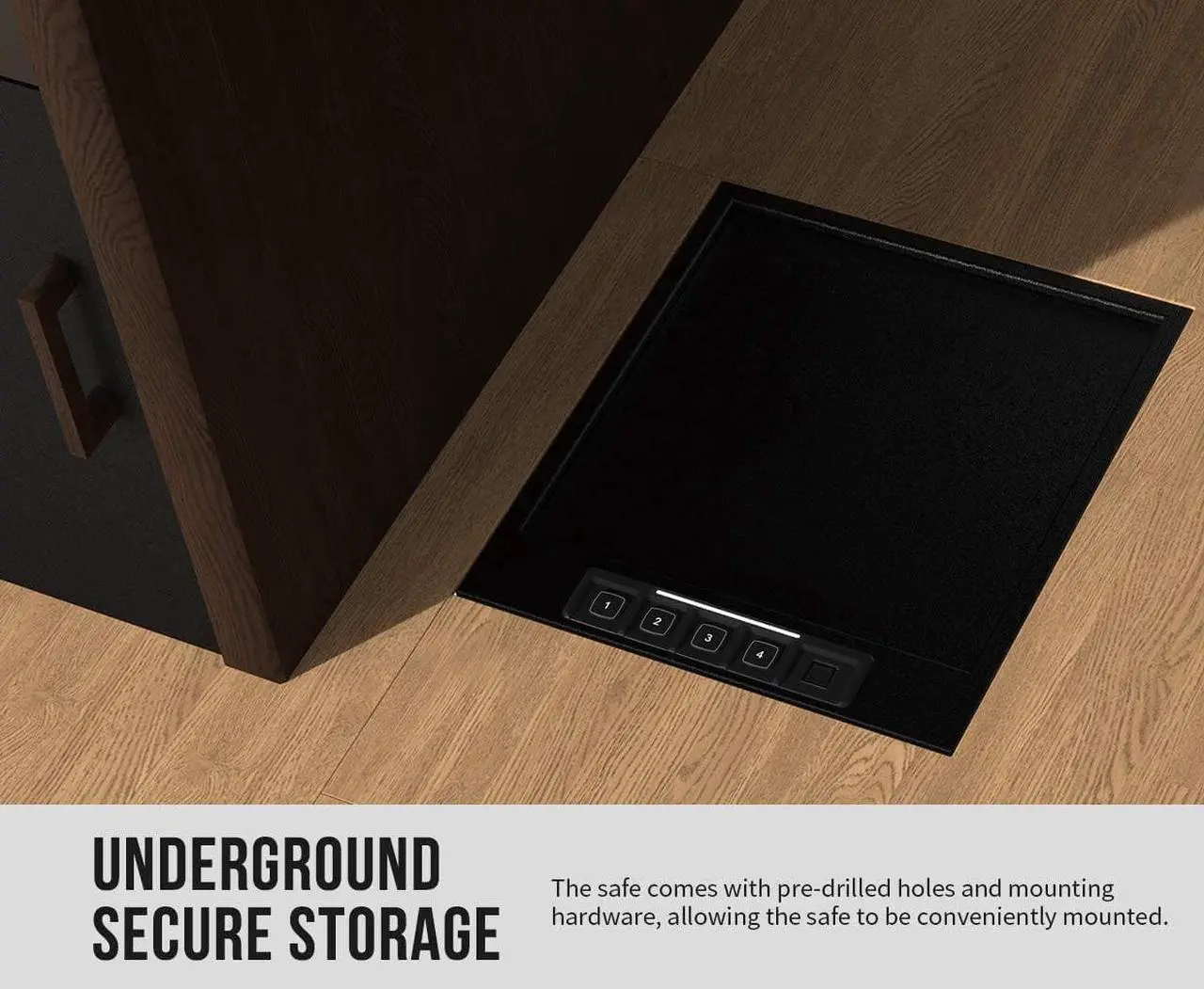 Alt view image 7 of 7 - Gun Safe,4-Pistol Multifunction Gun Safe,California DOJ Certified,Quick-Access Firearm Safety Device with Digital Key Pad & Biometric Fingerprint