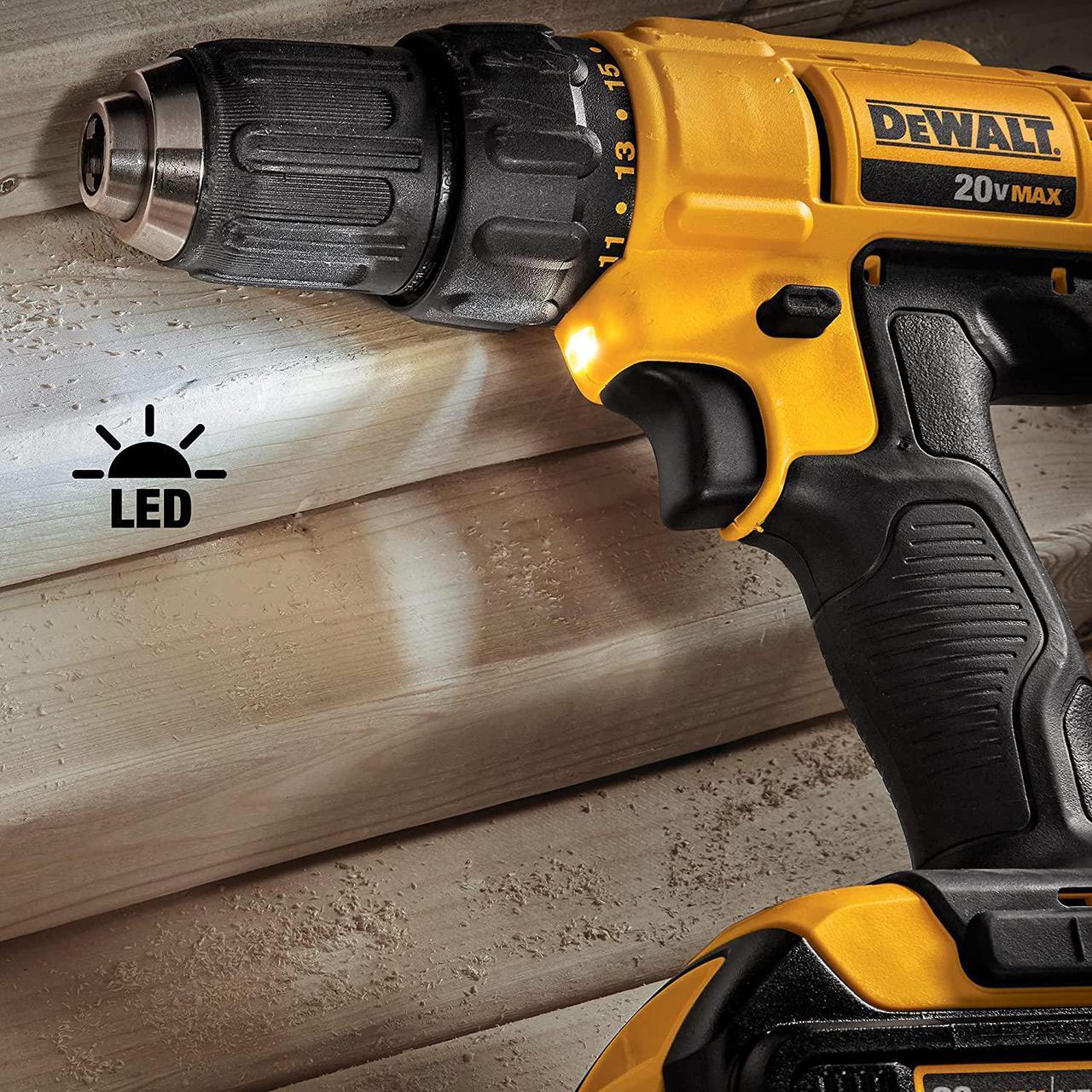 Alt view image 5 of 7 - DEWALT 20V MAX Cordless Drill and Impact Driver, Power Tool Combo Kit with 2 Batteries and Charger
