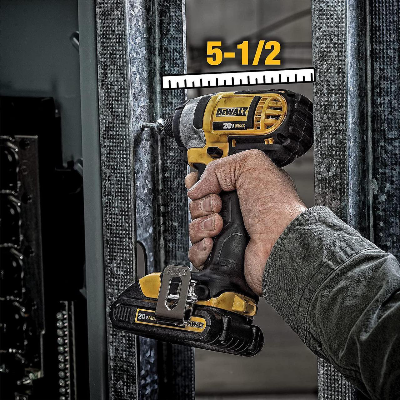 Alt view image 7 of 7 - DEWALT 20V MAX Cordless Drill and Impact Driver, Power Tool Combo Kit with 2 Batteries and Charger