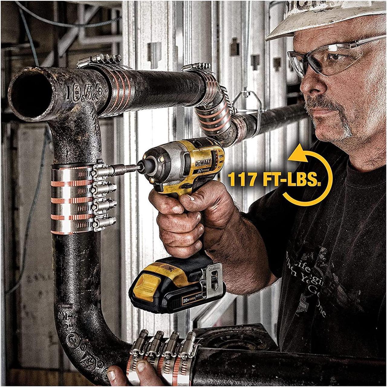 Alt view image 6 of 7 - DEWALT 20V MAX Cordless Drill and Impact Driver, Power Tool Combo Kit with 2 Batteries and Charger