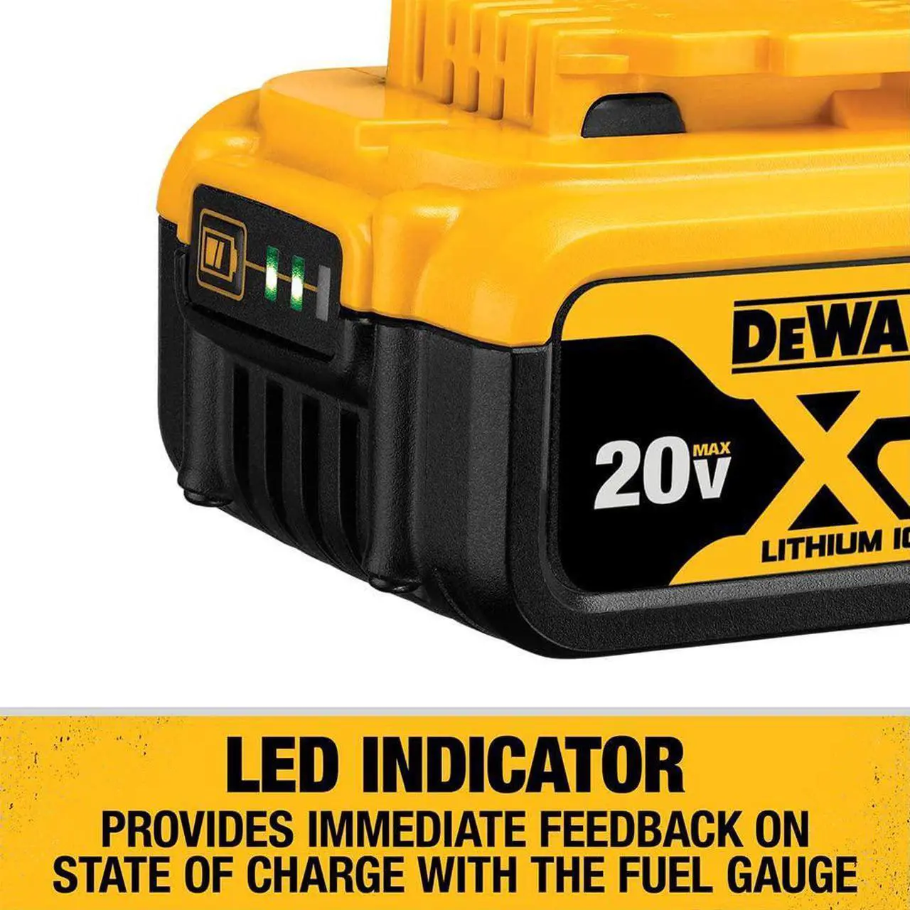 Alt view image 4 of 4 - DEWALT 20V MAX XR Battery, 5 Ah, 2-Pack