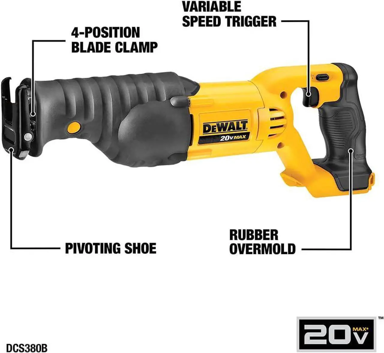 Alt view image 4 of 7 - DEWALT 20V MAX Power Tool Combo Kit, 6-Tool Cordless Power Tool Set with Battery and Charger