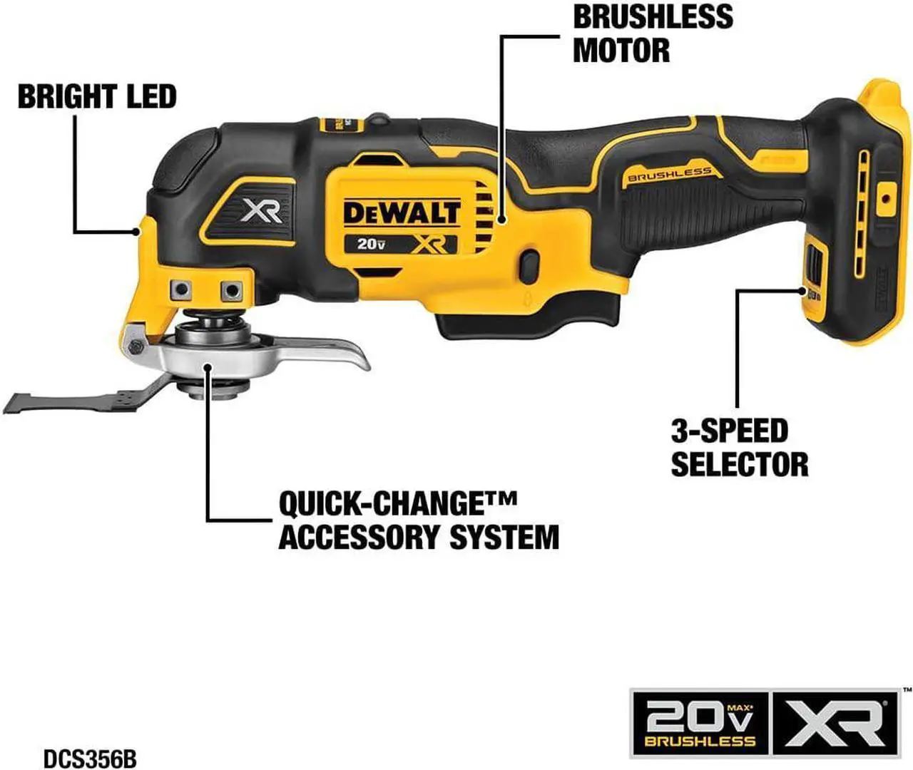 Alt view image 7 of 7 - DEWALT 20V MAX Power Tool Combo Kit, 6-Tool Cordless Power Tool Set with Battery and Charger