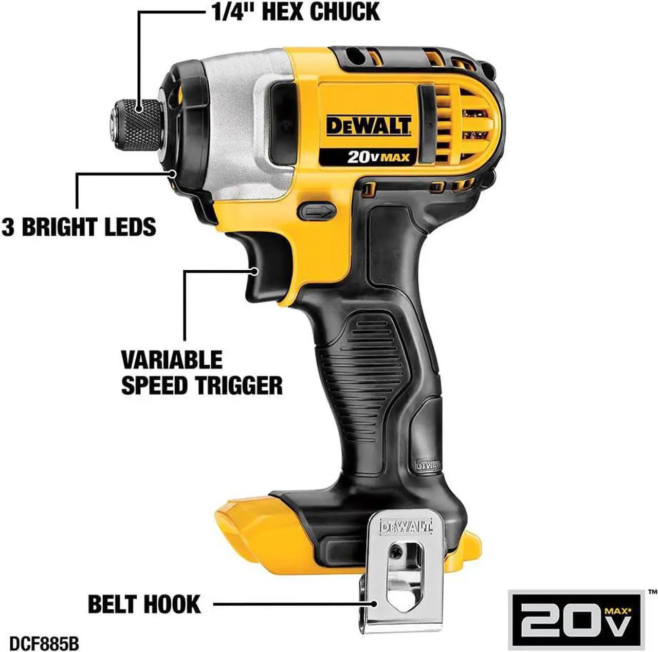 Alt view image 5 of 7 - DEWALT 20V MAX Power Tool Combo Kit, 6-Tool Cordless Power Tool Set with Battery and Charger