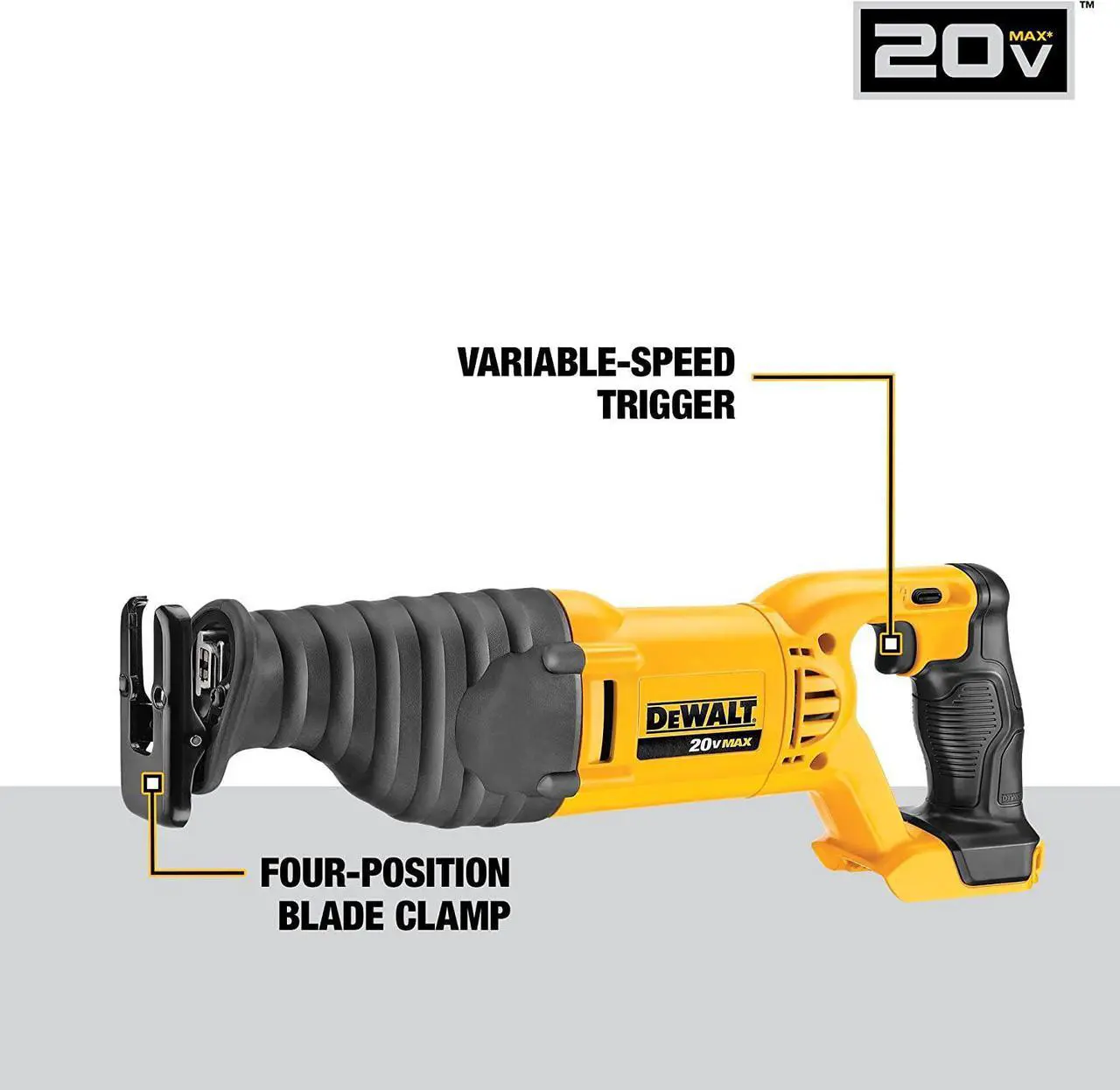 Alt view image 5 of 7 - DEWALT 20V MAX Power Tool Combo Kit, 4-Tool Cordless Power Tool Set with 2 Batteries and Charger