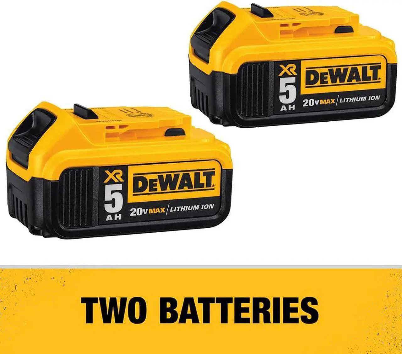 Alt view image 5 of 6 - DEWALT 20V MAX* XR Cordless Drill Combo Kit, Brushless, 5.0-Ah, 2-Tool