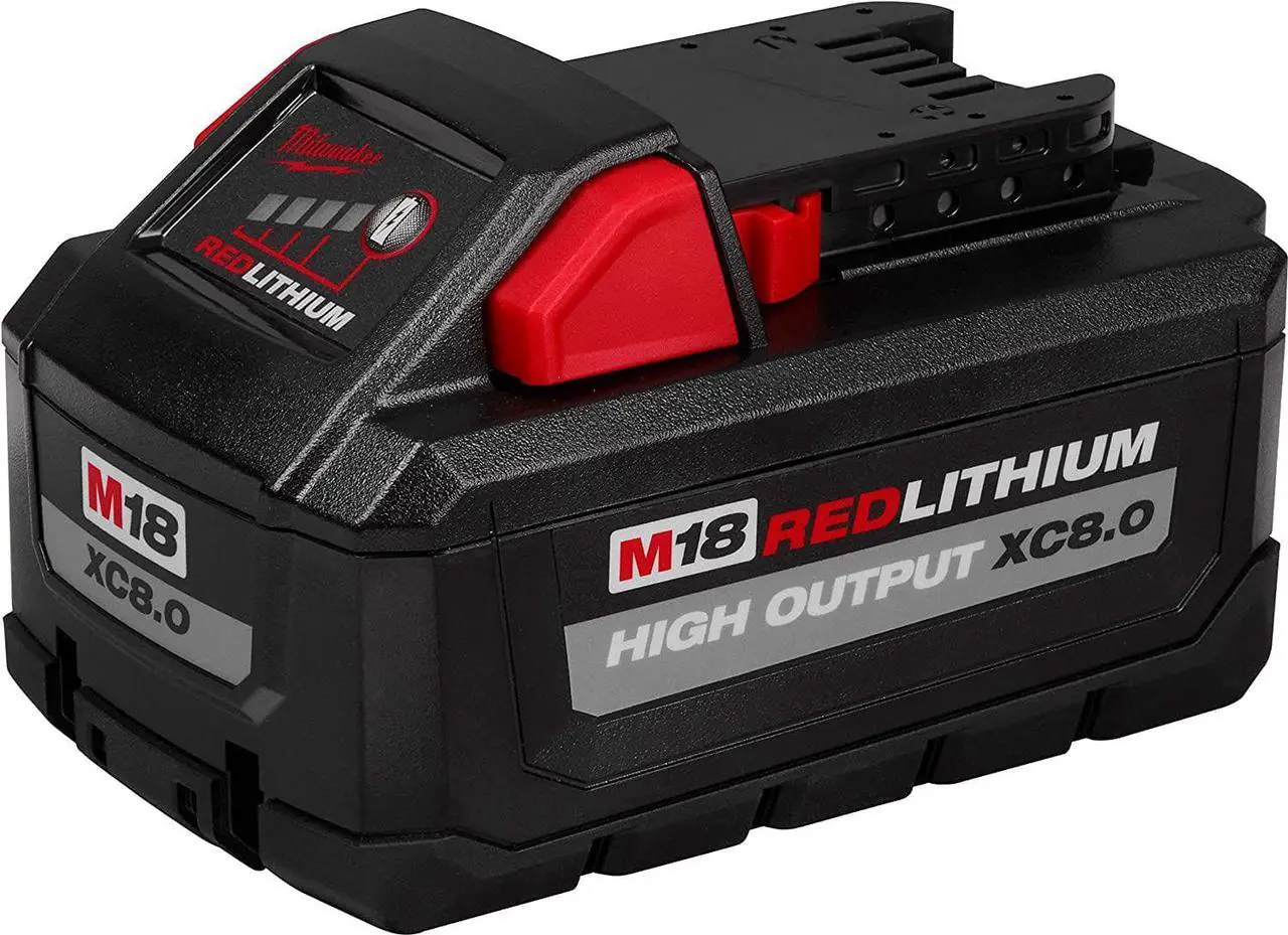 Alt view image 2 of 4 - Milwaukee 48-11-1880 M18 REDLITHIUM HIGH OUTPUT 18v 8.0 Ah Lithium-Ion Battery Pack