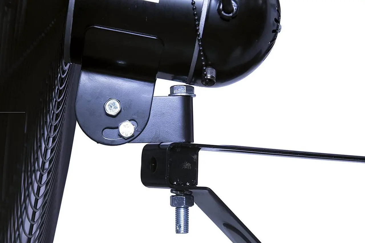 Alt view image 5 of 6 - K Tool International 77731; 30 Inch Non-Oscillating Wall Mounted Industrial Fan; Cool Your Shop, Garage, or Workspace, 3 Speed Motor, 6 Foot Power Cord, 7930 Max CFM, Includes Mounting Hardware, Black