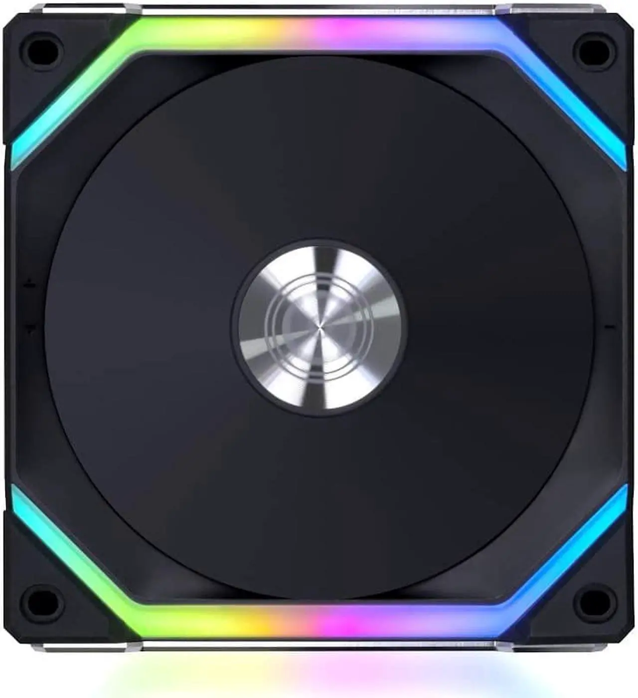 Alt view image 2 of 3 - 9Pack - UNI FAN SL120 V2 RGB Revolutionized Daisy-Chain ARGB Fan 120mm case fan w/controller - Black