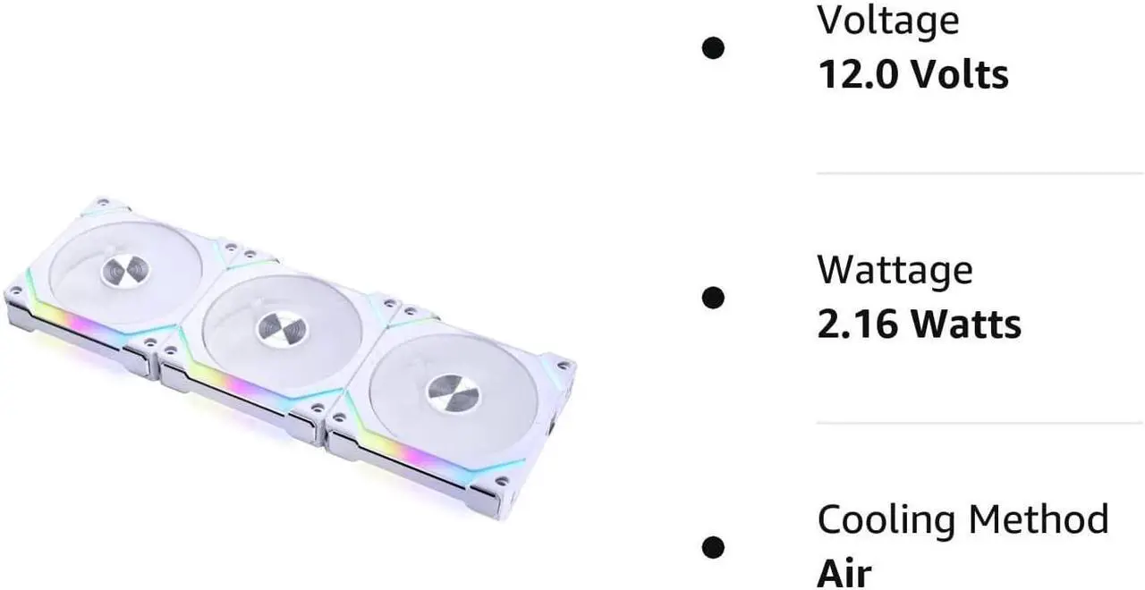 Alt view image 3 of 4 - 9Pack - UNI FAN SL120 V2 RGB Revolutionized Daisy-Chain ARGB Fan 120mm w/controller - White