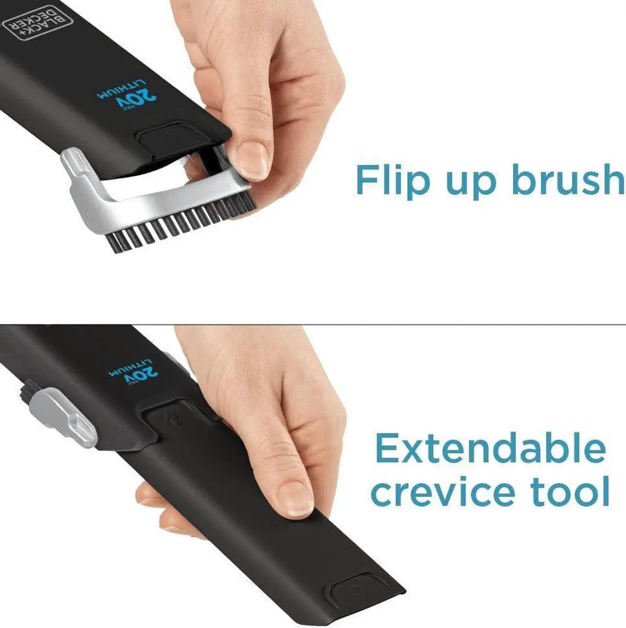 Alt view image 7 of 7 - BLACK+DECKER 20V Lithium Compact Hand VAC Dustbuster Handheld Vacuum, Cordless, Black