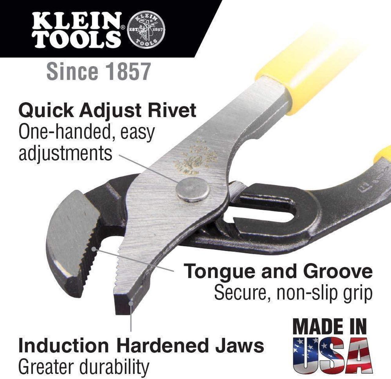 Alt view image 2 of 7 - Klein Tools Tool Kit, Tool Set Includes Basic Tools, Pouch and Belt for Journeyman, Linesman, Professionals and Homeowners, 14-Piece