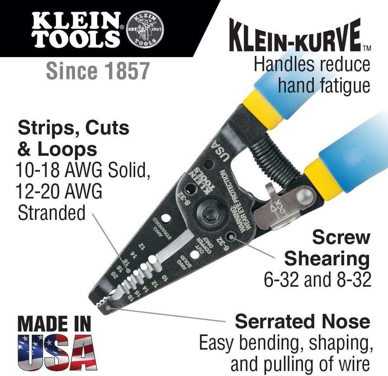 Alt view image 5 of 7 - Klein Tools Tool Kit, Tool Set Includes Basic Tools, Pouch and Belt for Journeyman, Linesman, Professionals and Homeowners, 14-Piece