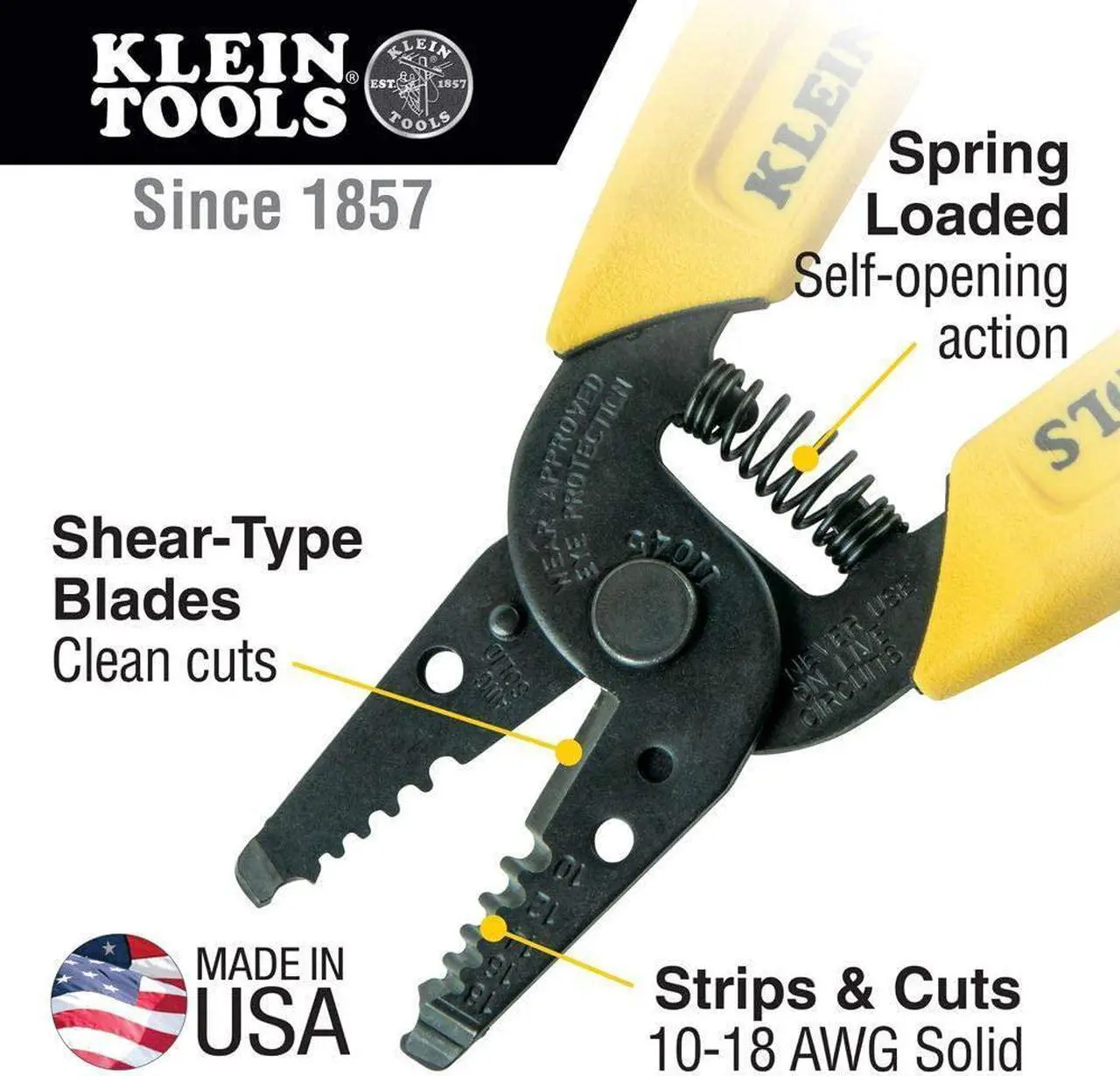Alt view image 7 of 7 - Klein Tools Tool Kit, Apprentice Tool Set with 4 Pliers, Wire Stripper and Cutter, 4 Screwdrivers, Tool Belt and Tool Pouch, 11-Piece