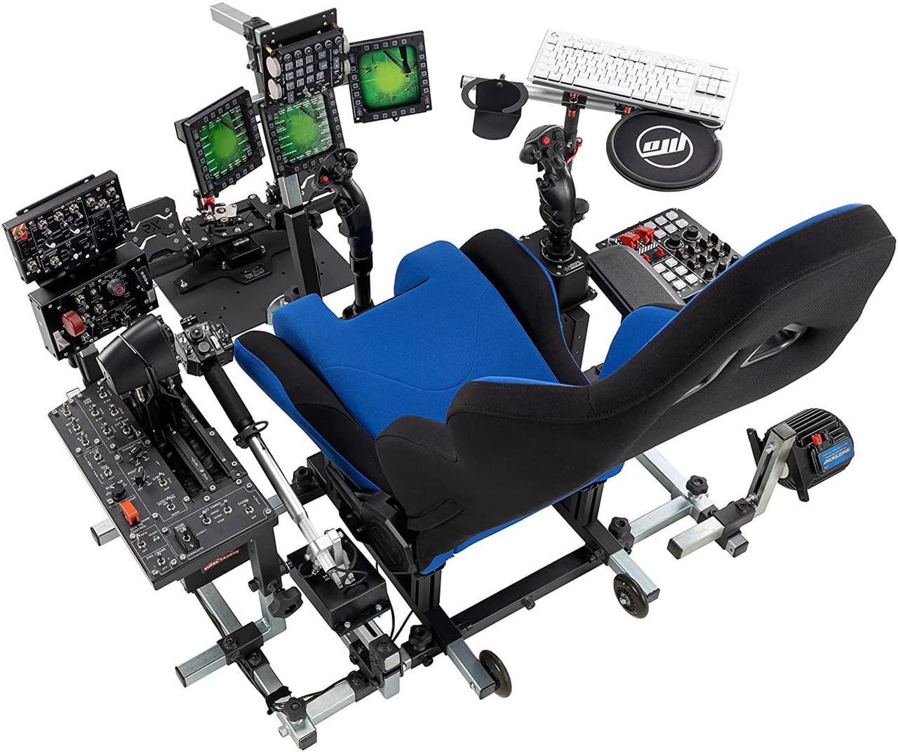 Alt view image 3 of 3 - Modular Flight Simulator Pit For Combat Simulation. DCS Edition. Compatible With Thrustmaster Warthog, WinWing, VirPil, VKB And Alike Controls. Upgradable To General Aviation, Space Sim Or Sim Racing