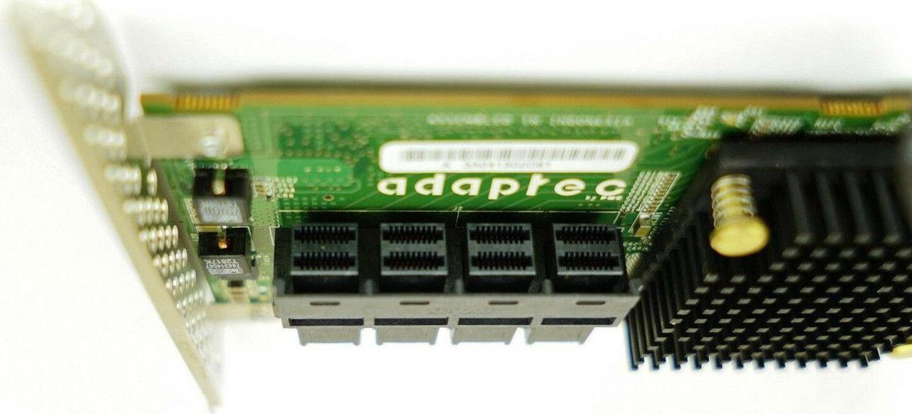Alt view image 2 of 4 - Adaptec ASR 71605 1GB 16 Port SAS SATA PCIe Raid Controller 2280200-R 6Gb/s HBA/RAID CARD ZFS PC LINUX NAS