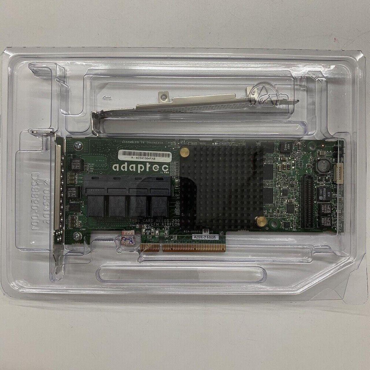 Alt view image 4 of 4 - Adaptec ASR 71605 1GB 16 Port SAS SATA PCIe Raid Controller 2280200-R 6Gb/s HBA/RAID CARD ZFS PC LINUX NAS