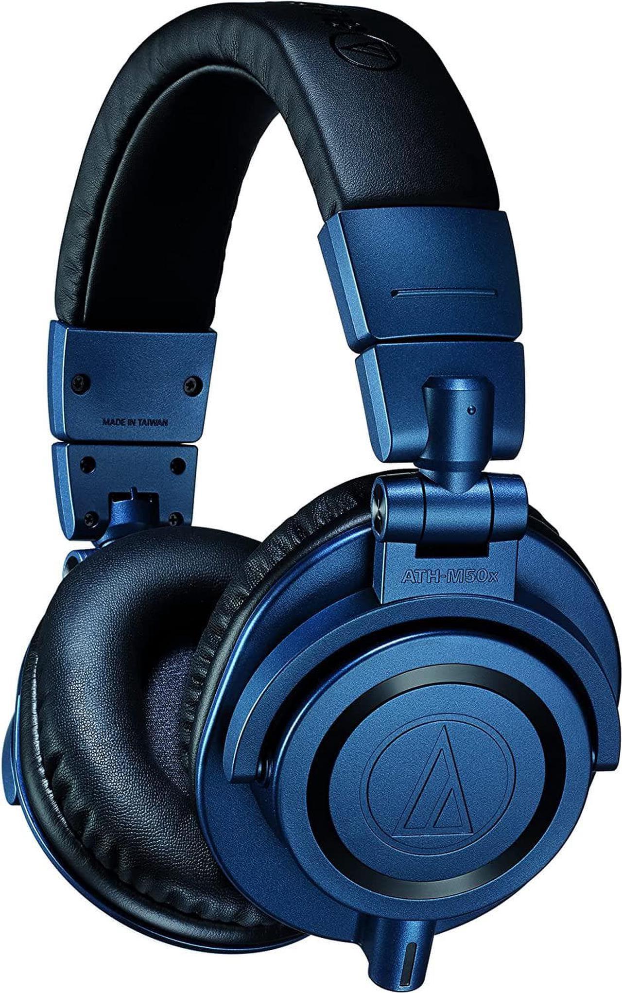 Audio-Technica Closed-Back Studio Monitoring Headphones  - Limited Edition Deep Sea Blue