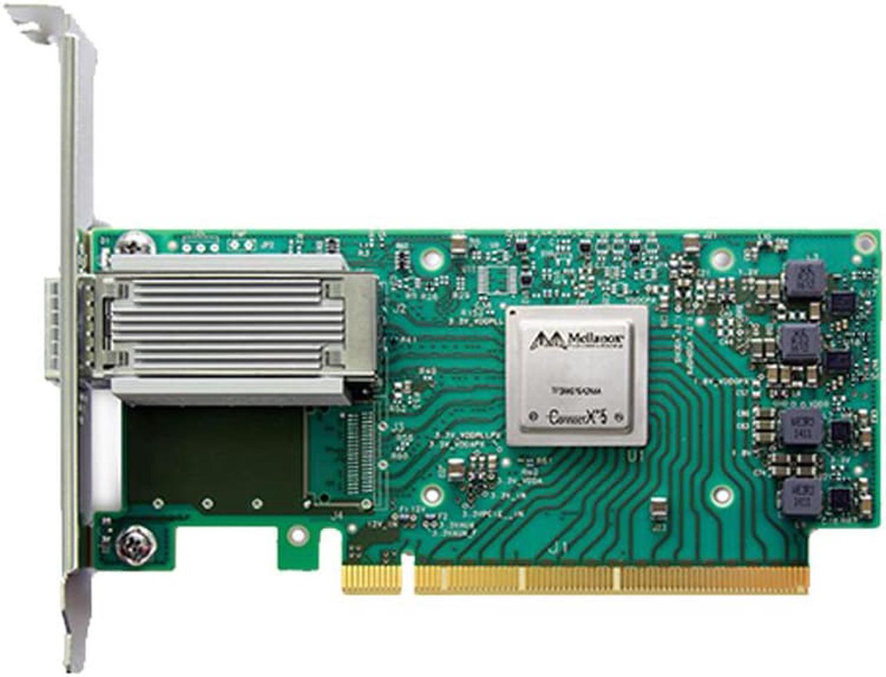 MELLANOX MCX515A-CCUT  ConnectX-5 EN network interface card, 100GbE single-port QSFP28, PCIe3.0 x16, UEFI Enabled (ARM, x86), both bracket,ROHS R6