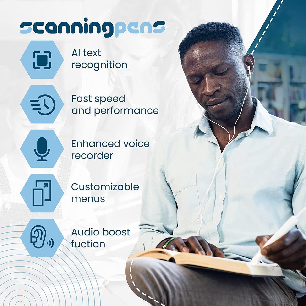 Alt view image 3 of 6 - Text to Speech Reader 2 - OCR Scanning Device for Reading, Literacy & Learning | Assistive Tool for Dyslexia & Learning Differences | Tests, Meetings, Study | Windows & Mac