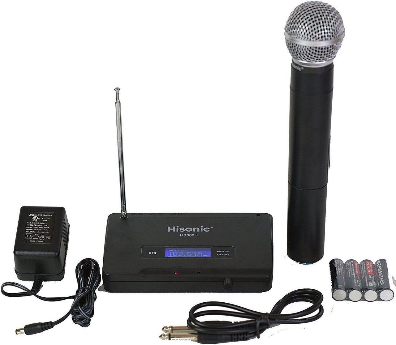 Main image of Hisonic HS380H VHF Wireless Handheld Microphone System Portable Battery Powered