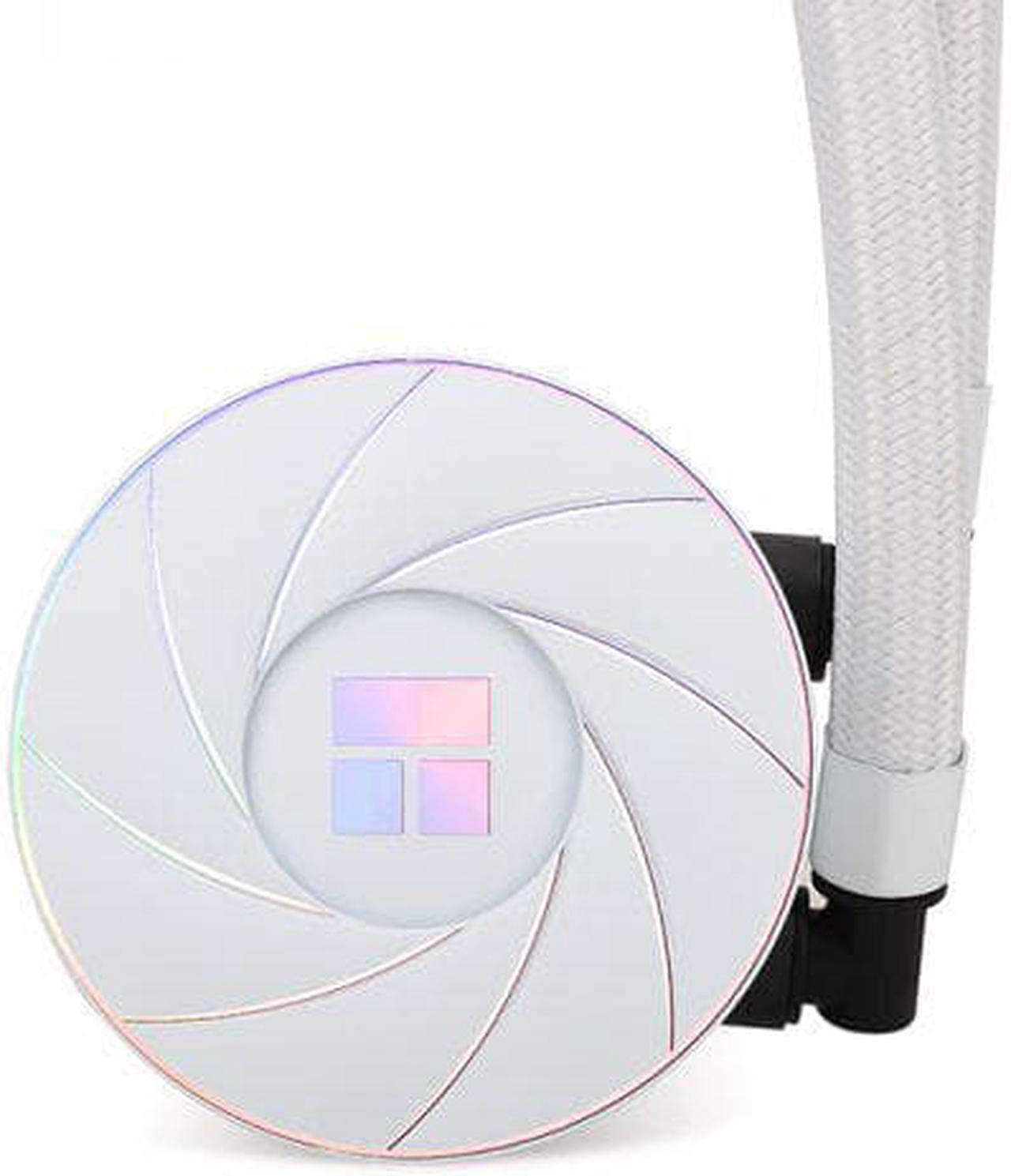 Alt view image 2 of 5 - Thermalright AQUA ELITE 360 ARGB AIO CPU Liquid Cooler ,Intel LGA1700 Ready/AM5/AMD All-in-One Liquid Cooling System 360mm High Efficiency Radiator CPU Cooler, AURA SYNC - White